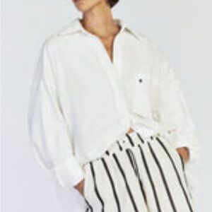 DISSH ELLIOTT CREAM STRIPE SHORT - 8 / CREAM